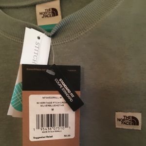 The north face sweatshirt color mint size Medium Brand new with tags!